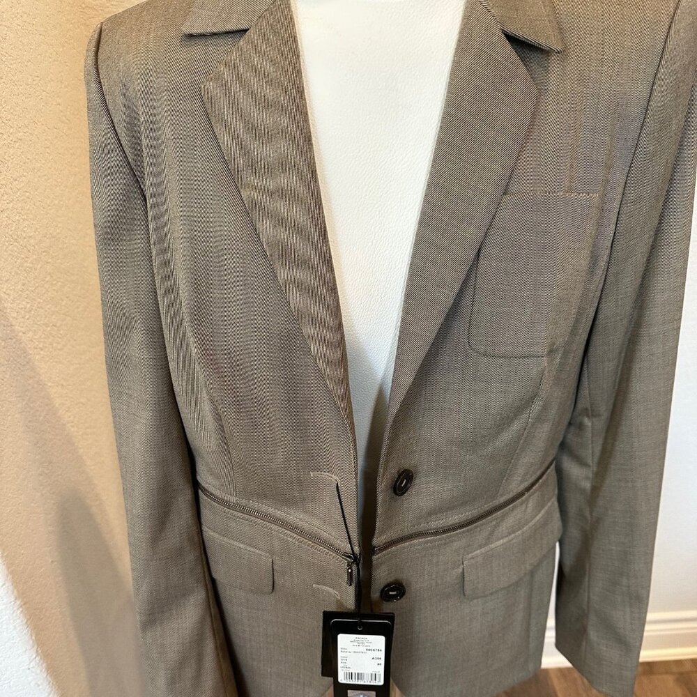 Escada Olive/Brown Suit Size 40 NWT
